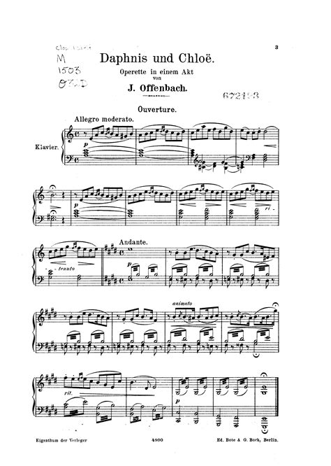 daphnis et chloe score